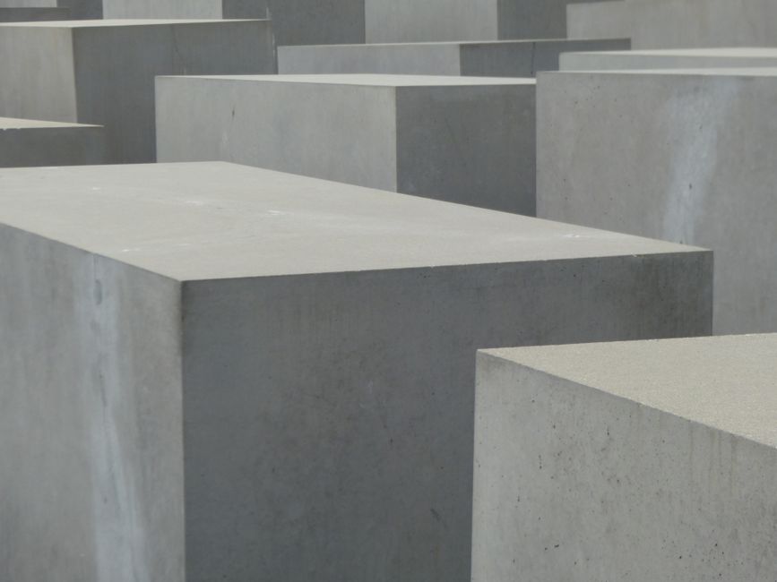 Stand in the Memorial to the Murdered Jews of Europe, Berlin, Germany