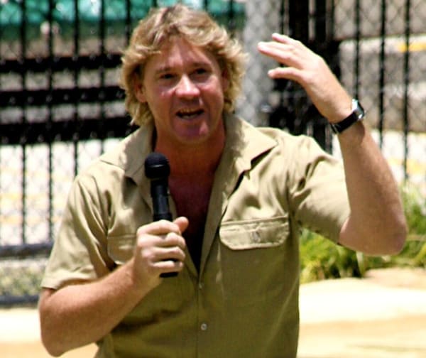 Steve Irwin, Australia (portrait via Wikimedia Commons)