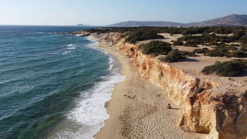 Take an afternoon on Plaka beach, Naxos, Greece