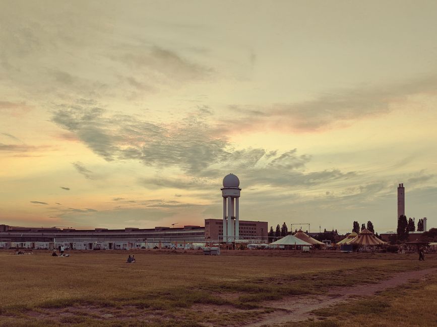 Take an evening on Tempelhofer Feld, Berlin, Germany