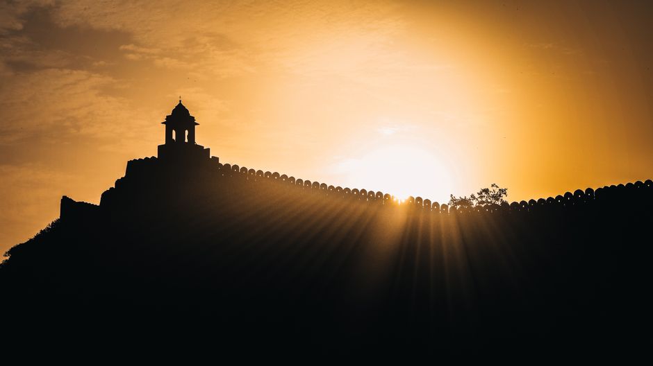 Take sunset from Nahargarh Fort, Jaipur, India
