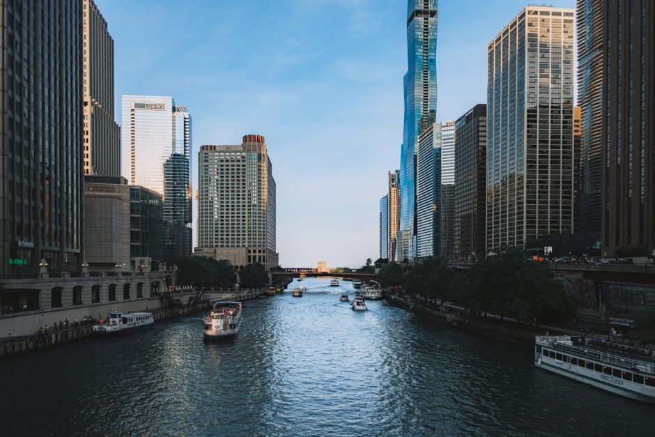 Take the architecture cruise on the river, Chicago, United States