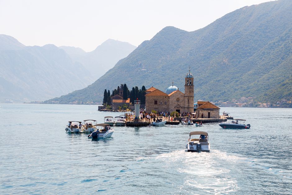 Take the boat to Our Lady of the Rocks, Kotor, Montenegro