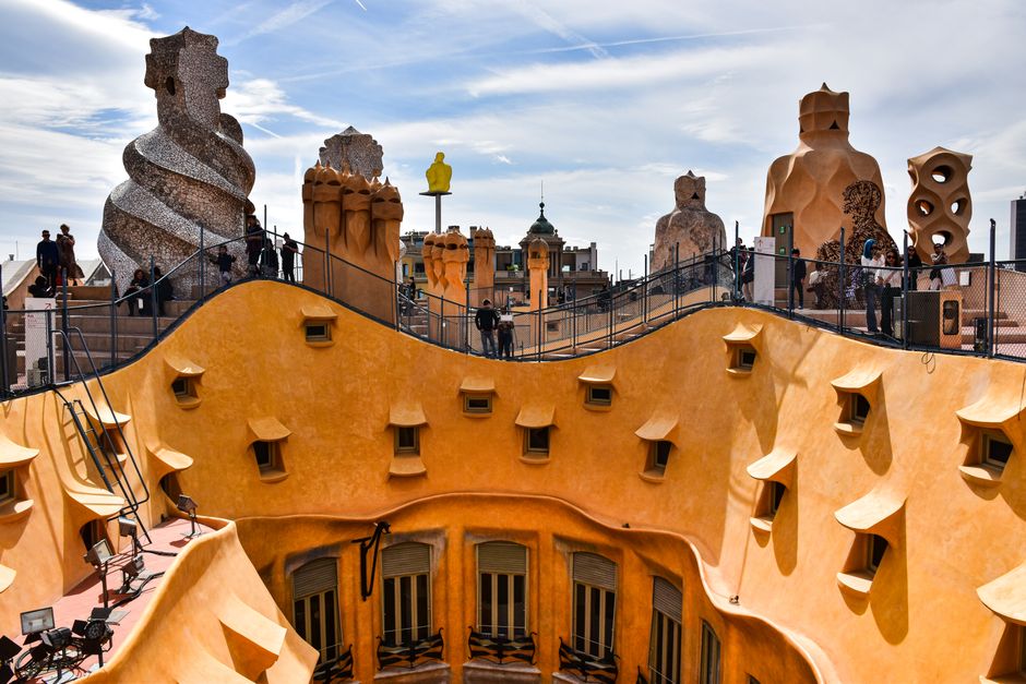 Take the roof at La Pedrera, and the attic under it, Barcelona, Spain