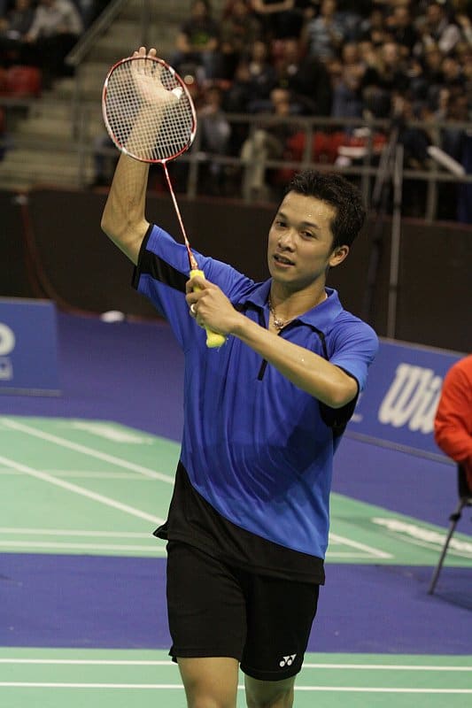 Taufik Hidayat, Indonesia (portrait via Wikimedia Commons)