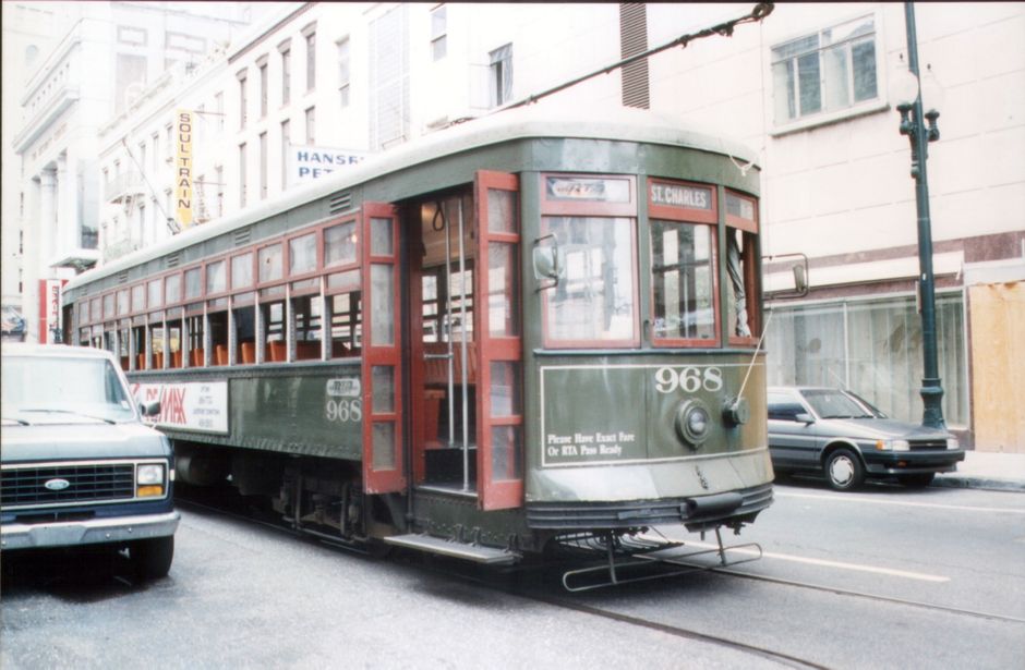 The St. Charles Avenue streetcar to the Garden District, New Orleans, United States