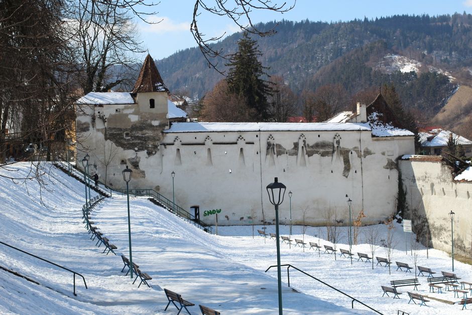 The Weavers' Bastion and the walls, Brasov (Wimup)