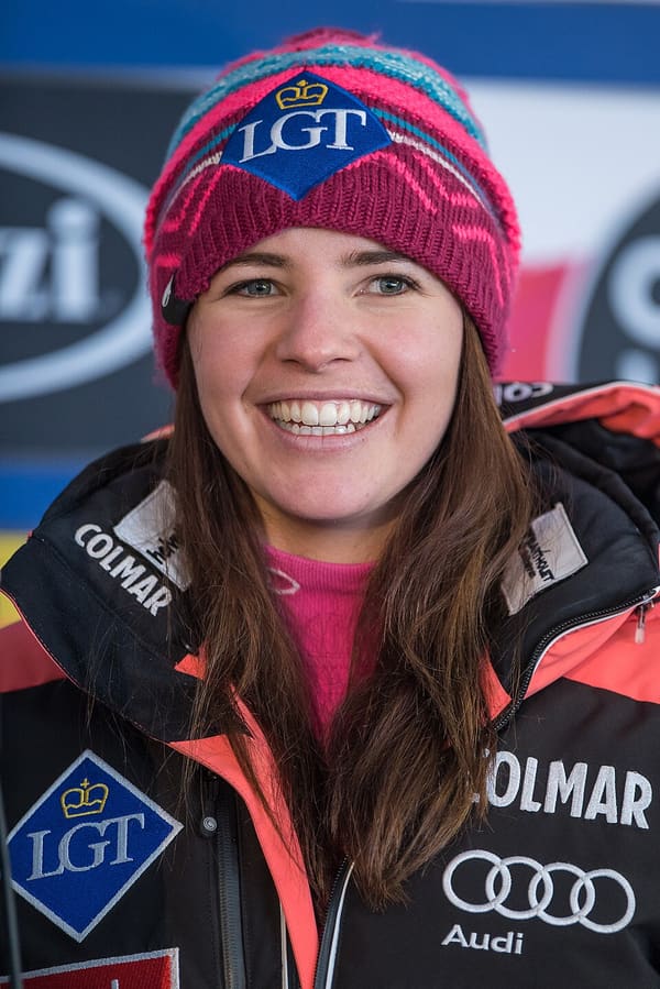Tina Weirather, Liechtenstein (portrait via Wikimedia Commons)