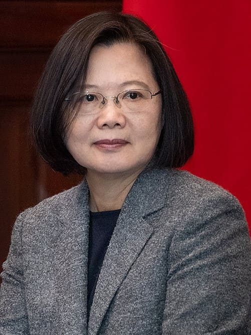 Tsai Ing-wen, Taiwan (portrait via Wikimedia Commons)