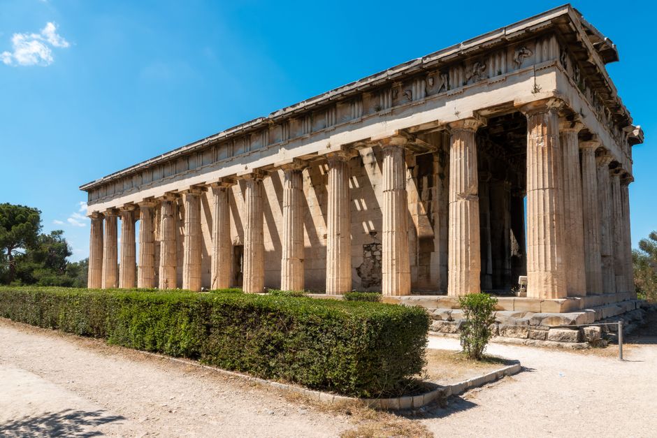 Walk the Ancient Agora to the Temple of Hephaestus, Athens, Greece