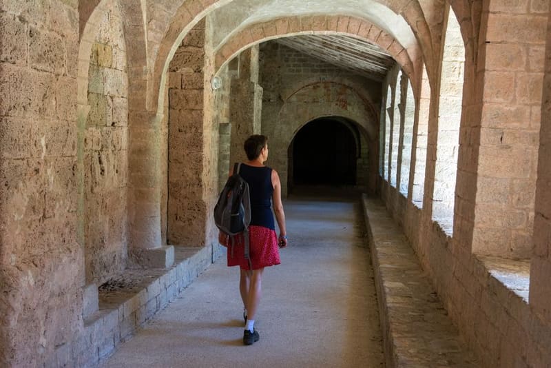Walk the pilgrim route into Saint-Hilaire-le-Grand, Poitiers, France