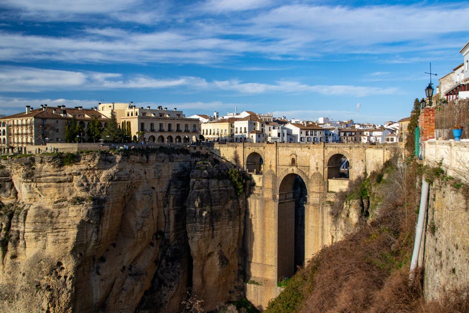 Walk the Puente Nuevo and look straight down the Tajo, Ronda (Wimup)
