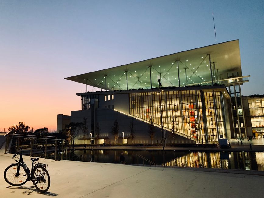 Walk the roof of the Stavros Niarchos Foundation Cultural Center, Athens, Greece