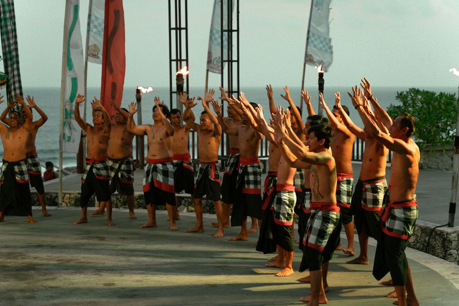 Watch the Kecak at Uluwatu Temple, Bali, Indonesia
