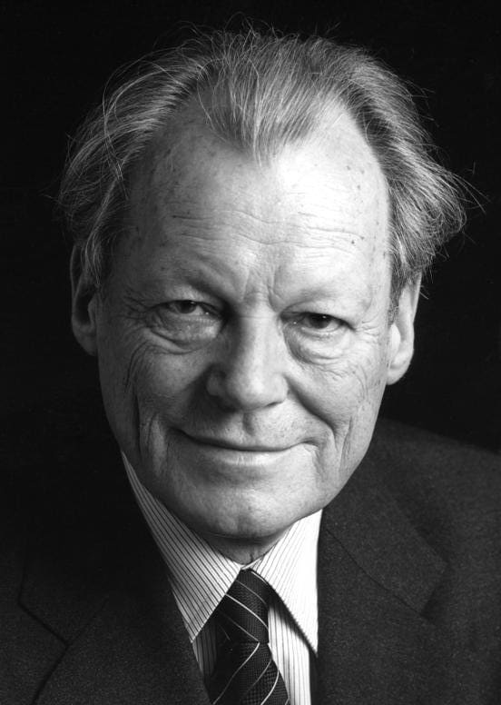 Willy Brandt, Germany (portrait via Wikimedia Commons)