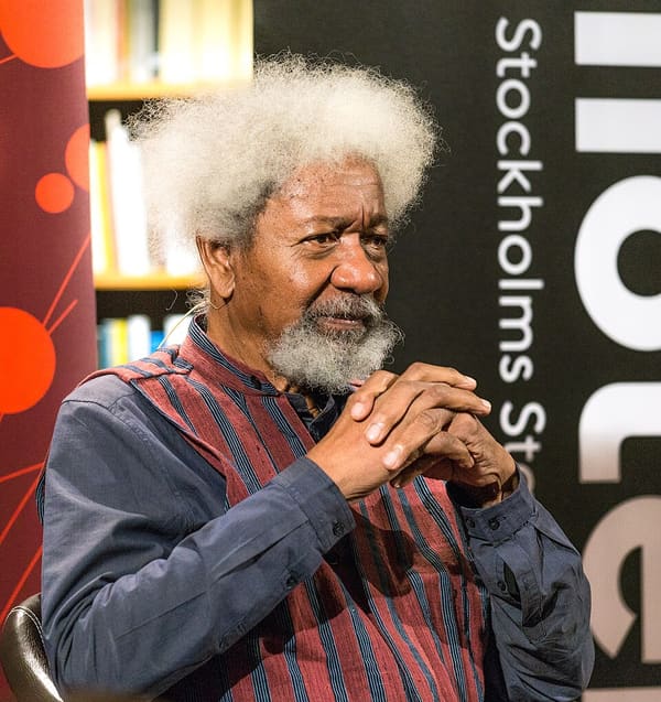 Wole Soyinka, Nigeria (portrait via Wikimedia Commons)