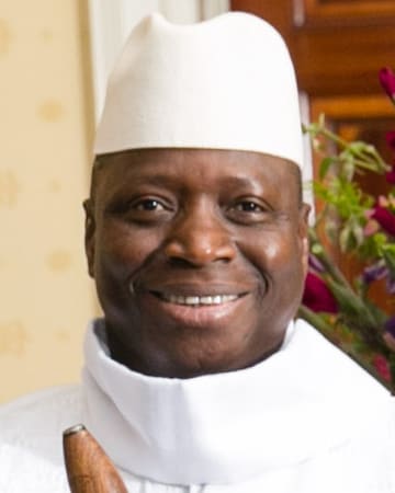Yahya Jammeh, The Gambia (portrait via Wikimedia Commons)