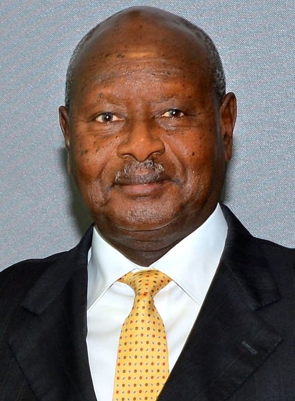 Yoweri Museveni, Uganda (portrait via Wikimedia Commons)
