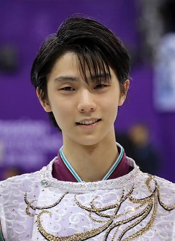 Yuzuru Hanyu, Japan (portrait via Wikimedia Commons)