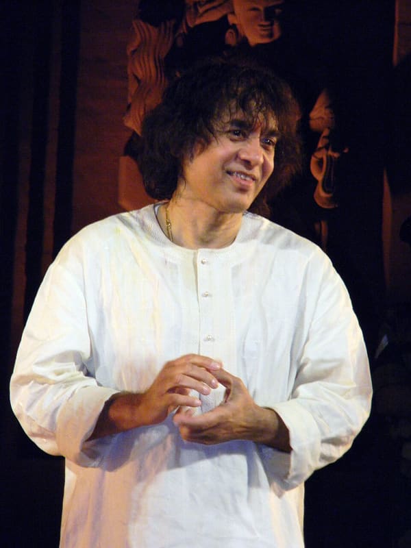 Zakir Hussain, India (portrait via Wikimedia Commons)