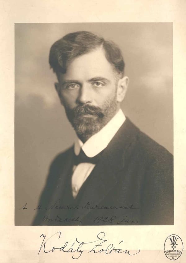 Zoltán Kodály, Hungary (portrait via Wikimedia Commons)